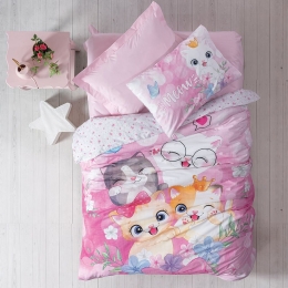 Κουβερλί Παιδικό Meow (Σετ 2τμχ) Madi Μονό 170x240cm 100% Βαμβάκι