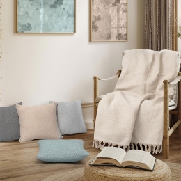 Ριχτάρι Vorm Beige Madi Πολυθρόνα 180x190cm 100% Βαμβάκι