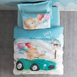 Πάπλωμα Παιδικό Lets Go (Σετ 2τμχ) Multi Madi Μονό 170x240cm 100% Βαμβάκι