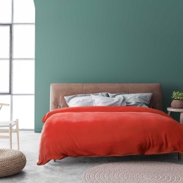Κουβέρτα Dull Red Madi Υπέρδιπλο 220x240cm Πολυέστερ