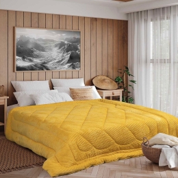 Κουβερτοπάπλωμα Bekvam Yellow Madi Ημίδιπλο 180x240cm Silicon Fiber