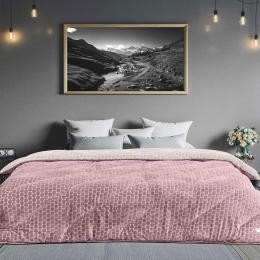 Κουβερτοπάπλωμα Units Pink Madi King Size 240x260cm Silicon Fiber