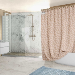Κουρτίνα Μπάνιου Foliage Beige Madi 180Πx200Υ 180x200cm Pet