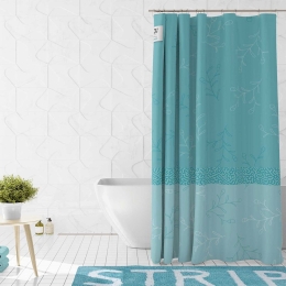 Κουρτίνα Μπάνιου Nature Blue Madi 180Πx180Υ 180x180cm Pet