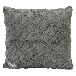 Μαξιλαροθήκη Διακοσμητική Oblong Grey Madi 50X50 Ecological Fur