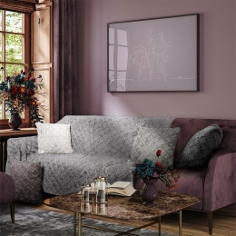 Ριχτάρι Oblong Taupe Madi Τετραθέσιο 180x340cm Οικολογική Γούνα