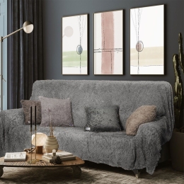 Ριχτάρι Soggy Taupe Madi Τετραθέσιο 180x340cm Pet