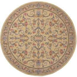 Χαλί Canvas Aubuson 225 T Beige Royal Carpet 150X150cm Round