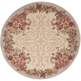 Χαλί Canvas Aubuson 822 J Beige-Multi Royal Carpet 150X150cm Round