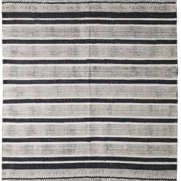 Χαλί Lotus Cotton Kilim 338 Black Royal Carpet 070x140cm
