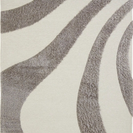 Χαλί Toscana Shaggy Branco White Silver Royal Carpet 140X200cm