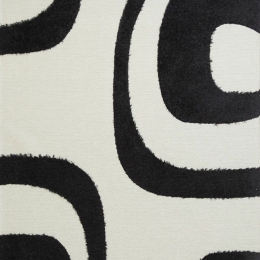Χαλί Toscana Shaggy Shira Black White Royal Carpet 140X200cm