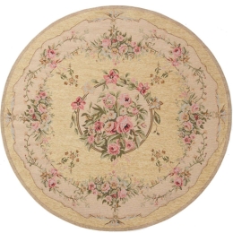 Χαλί Canvas Aubuson 204 J Beige-Pink Royal Carpet 150X150cm Round