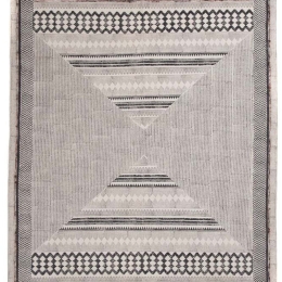 Χαλί Lotus Cotton Kilim 463 Grey-Beige Royal Carpet 100X160cm