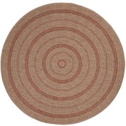 Χαλί Ψάθινο Avanos 8863 Tobacco Royal Carpet 200X200cm Round