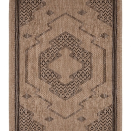 Χαλί Ψάθινο Avanos 9010 Black Royal Carpet 80X150cm