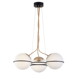 Φωτιστικό Οροφής Ferero 3093900 Black-Gold Viokef Μέταλλο,Γυαλί