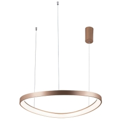 Φωτιστικό Οροφής Led Loop 4222800 D60 Gold Mat Viokef Μέταλλο