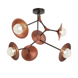 Φωτιστικό Οροφής Olivia 4231100 Copper-Black Viokef Μέταλλο