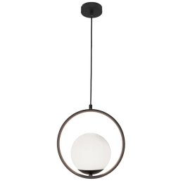 Φωτιστικό Οροφής Κύκλος Anouk 4234300 Black Viokef Μέταλλο,Γυαλί