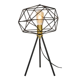 Επιτραπέζιο Φωτιστικό Komodo 4217700 Black-Gold Viokef Μέταλλο