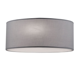 Φωτιστικό Οροφής - Πλαφονιέρα Bristol 4114600 D400 Grey Viokef Μέταλλο,Ύφασμα