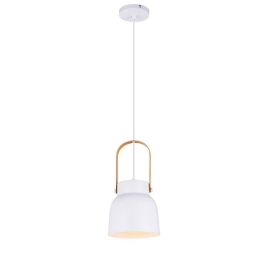 Φωτιστικό Οροφής Carla 4231500 White Viokef Μέταλλο,Ξύλο
