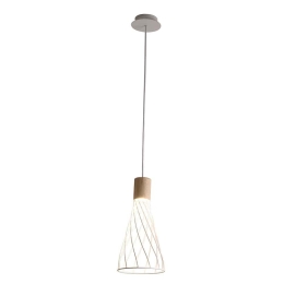 Φωτιστικό Οροφής Hank 4235200 White Viokef Μέταλλο,Ξύλο
