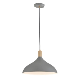 Φωτιστικό Οροφής Lamas 4197401 D270 Grey Viokef Μέταλλο