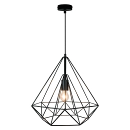 Φωτιστικό Οροφής Unica 4114801 Black Viokef Μέταλλο