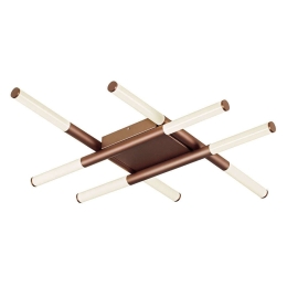 Φωτιστικό Οροφής - Πλαφονιέρα Led Tronco 4239800 Brown Viokef Μέταλλο