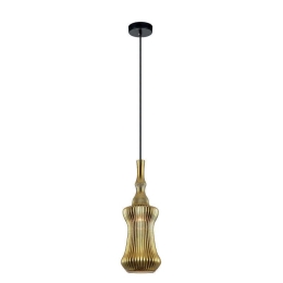 Φωτιστικό Οροφής Jakarta 4169600 D130 Gold Viokef Γυαλί