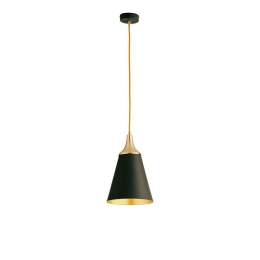 Φωτιστικό Οροφής Menta 4241501 D190 Black-Gold Viokef Μέταλλο