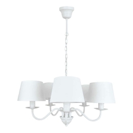 Φωτιστικό Οροφής Reanna 4138800 White Viokef Μέταλλο,Ύφασμα