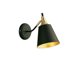 Φωτιστικό Τοίχου - Απλίκα Menta 4241601 Black-Gold Viokef Μέταλλο