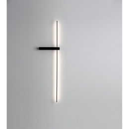 Φωτιστικό Τοίχου-Απλίκα Led Slim 4222300 Black Viokef Μέταλλο
