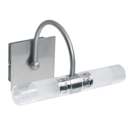 Φωτιστικό Τοίχου-Απλίκα Tube 460000 Nickel Mat Viokef Μέταλλο,Γυαλί