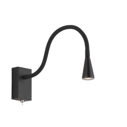 Φωτιστικό Τοίχου-Απλίκα Led Koko 4157500 Black Viokef Μέταλλο