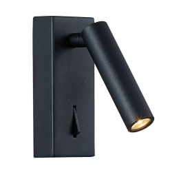 Φωτιστικό Τοίχου-Απλίκα Zen 4229301 Black Viokef Μέταλλο