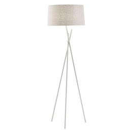 Φωτιστικό Δαπέδου Martha 4127601 White Viokef Μέταλλο,Ύφασμα