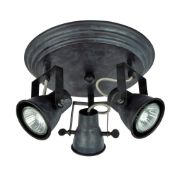 Φωτιστικό Οροφής - Σποτ Round Vintage 4139200 Black Viokef Μέταλλο