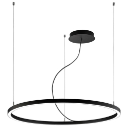 Φωτιστικό Οροφής Verdi 4244800 Φ600 Led Black Viokef Μέταλλο