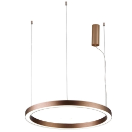 Φωτιστικό Οροφής Choco 4244500 Φ580 Led Brown Viokef Μέταλλο