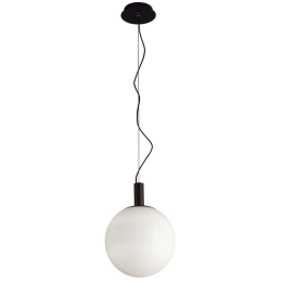 Φωτιστικό Οροφής Angelo 4248700 E27 Black-White Viokef Μέταλλο,Γυαλί