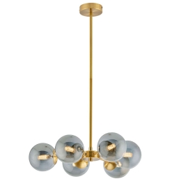Φωτιστικό Οροφής Fiore 4254700 G9 Bronze Viokef Μέταλλο,Γυαλί