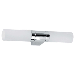 Φωτιστικό Τοίχου - Απλίκα Robert 4104900 E14/2 White-Silver Viokef Μέταλλο,Γυαλί