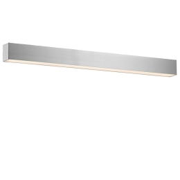Φωτιστικό Τοίχου - Απλίκα Station 3911-0213-4-U-N 90cm 4000K Led Aluminum Silver Viokef Μέταλλο,Αλουμίνιο