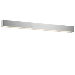 Φωτιστικό Τοίχου - Απλίκα Station 3911-0215-3-U-N 180cm 3000K Led Aluminum Silver Viokef Μέταλλο,Αλουμίνιο