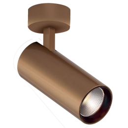 Φωτιστικό Οροφής - Σποτ Nestor 4214502 Led Φ6,3cm 15cm Gold Viokef Αλουμίνιο