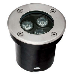 Φωτιστικό Δαπέδου Χωνευτό Lotus 4186800 D:100XH:89 Silver Viokef